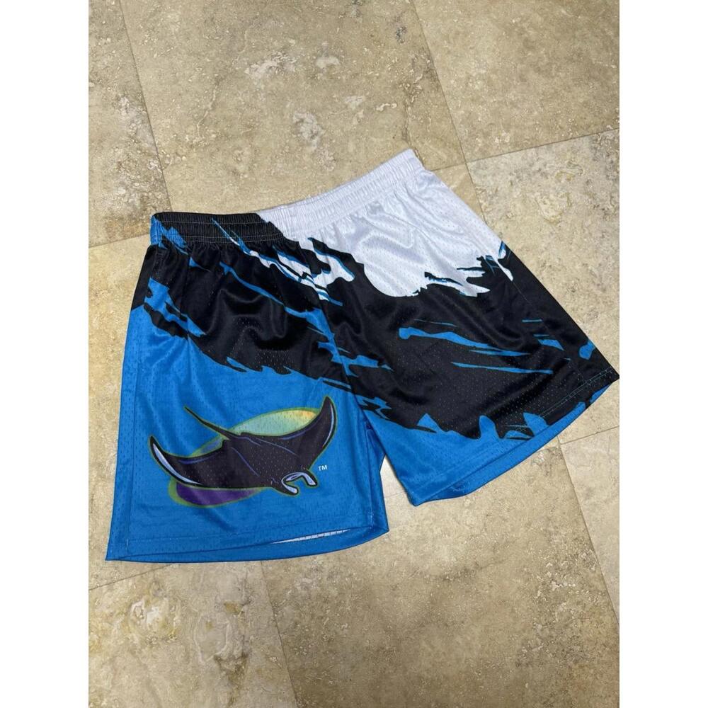 VTG Inspired TampaBay Devil Rays Logo Athletic Splash Shorts